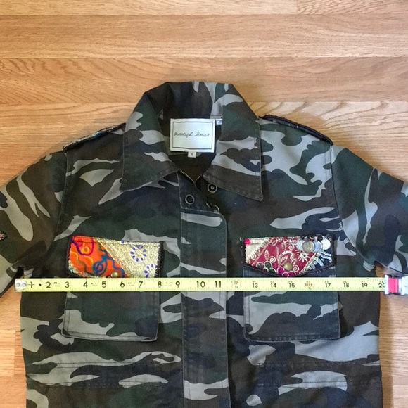 NEW Beautiful Stories Camo Embroidered Jac… - Picture 7 of 8